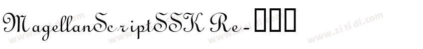 MagellanScriptSSK Re字体转换